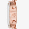 Michael Kors Parker Pavé Rose Gold-Tone and Logo Watch