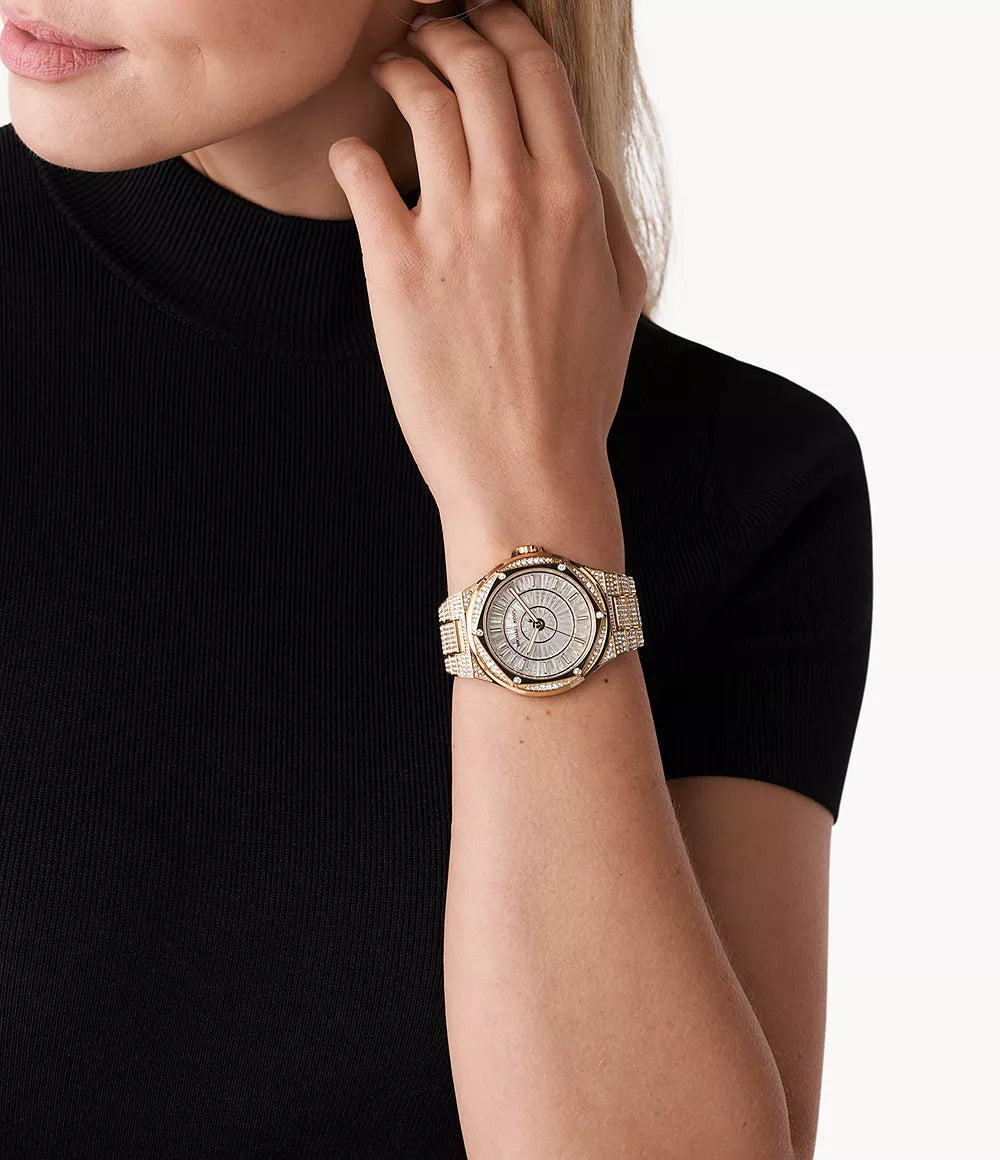 ساعة مايكل كورس Oversized Lennox Pavé