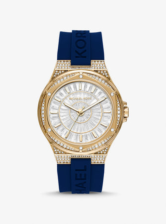 Michael Kors Lennox Pavé Rose Gold-Tone Watch