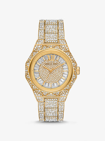 ساعة مايكل كورس Raquel Pavé Gold-Tone