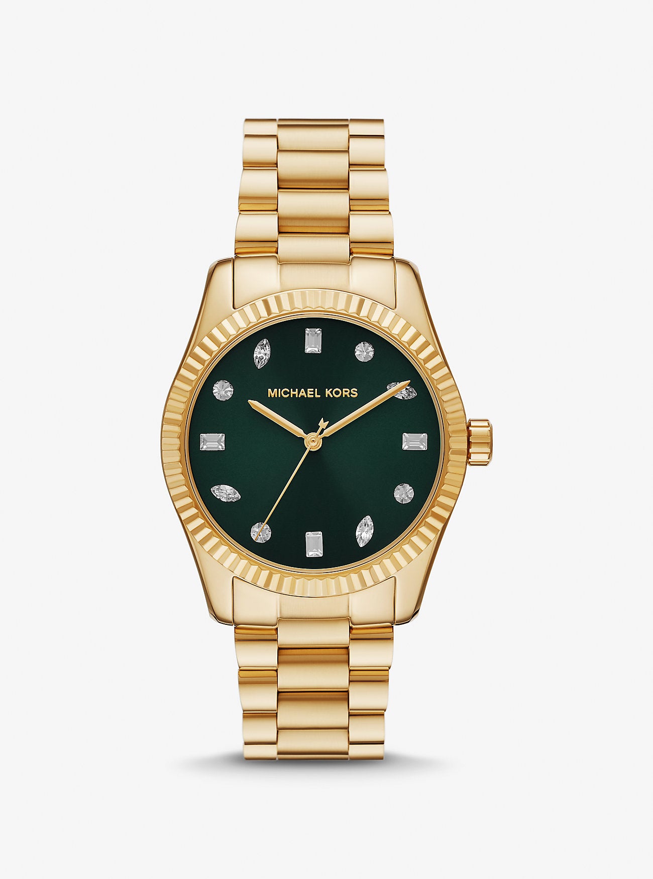 Michael Kors Lexington Pavé Gold-Tone Watch