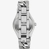 Michael Kors Lennox Pavé Silver-Tone Curb-Link Watch