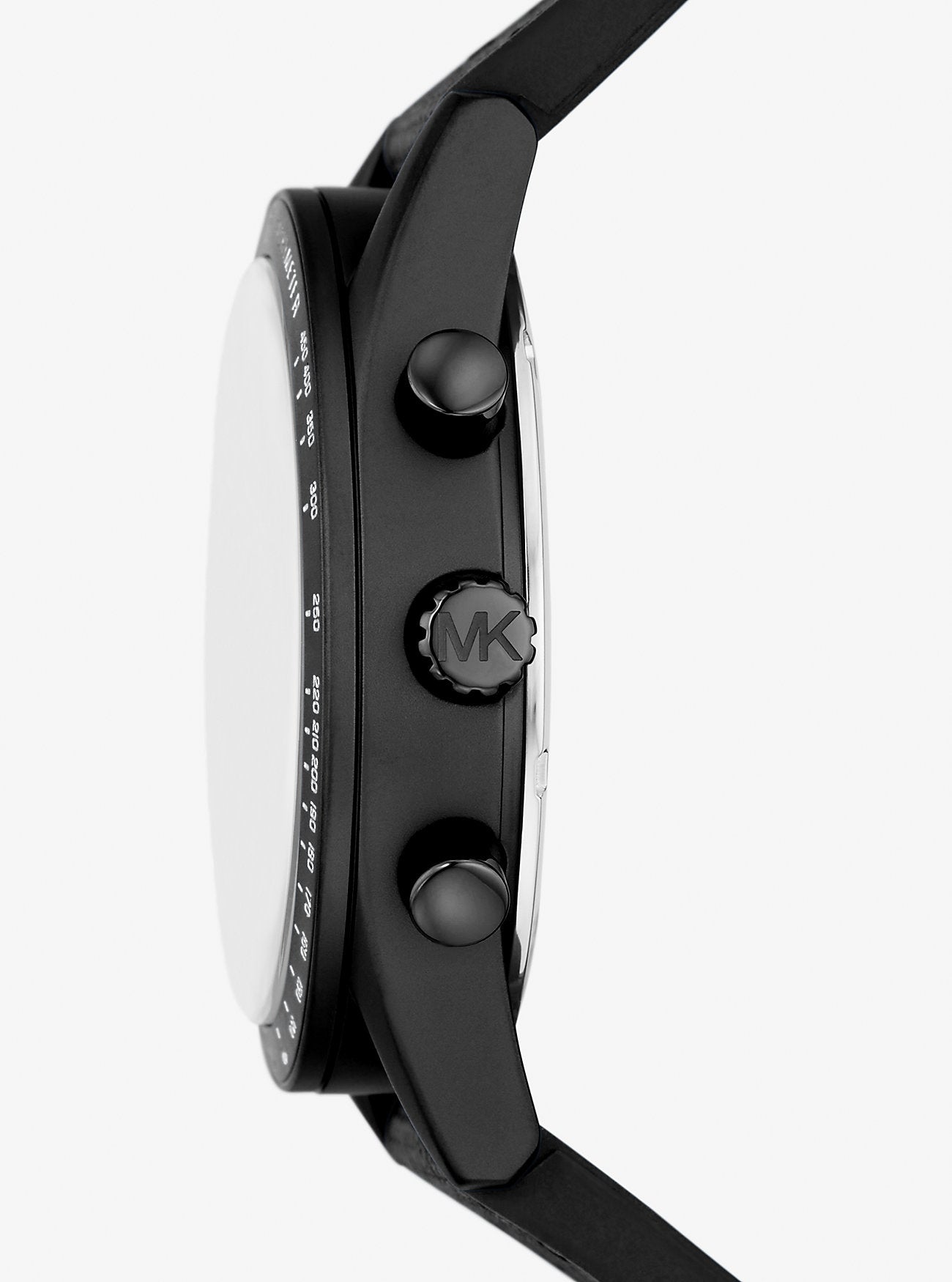 Michael Kors Accelerator Black-Tone and Nylon Watch