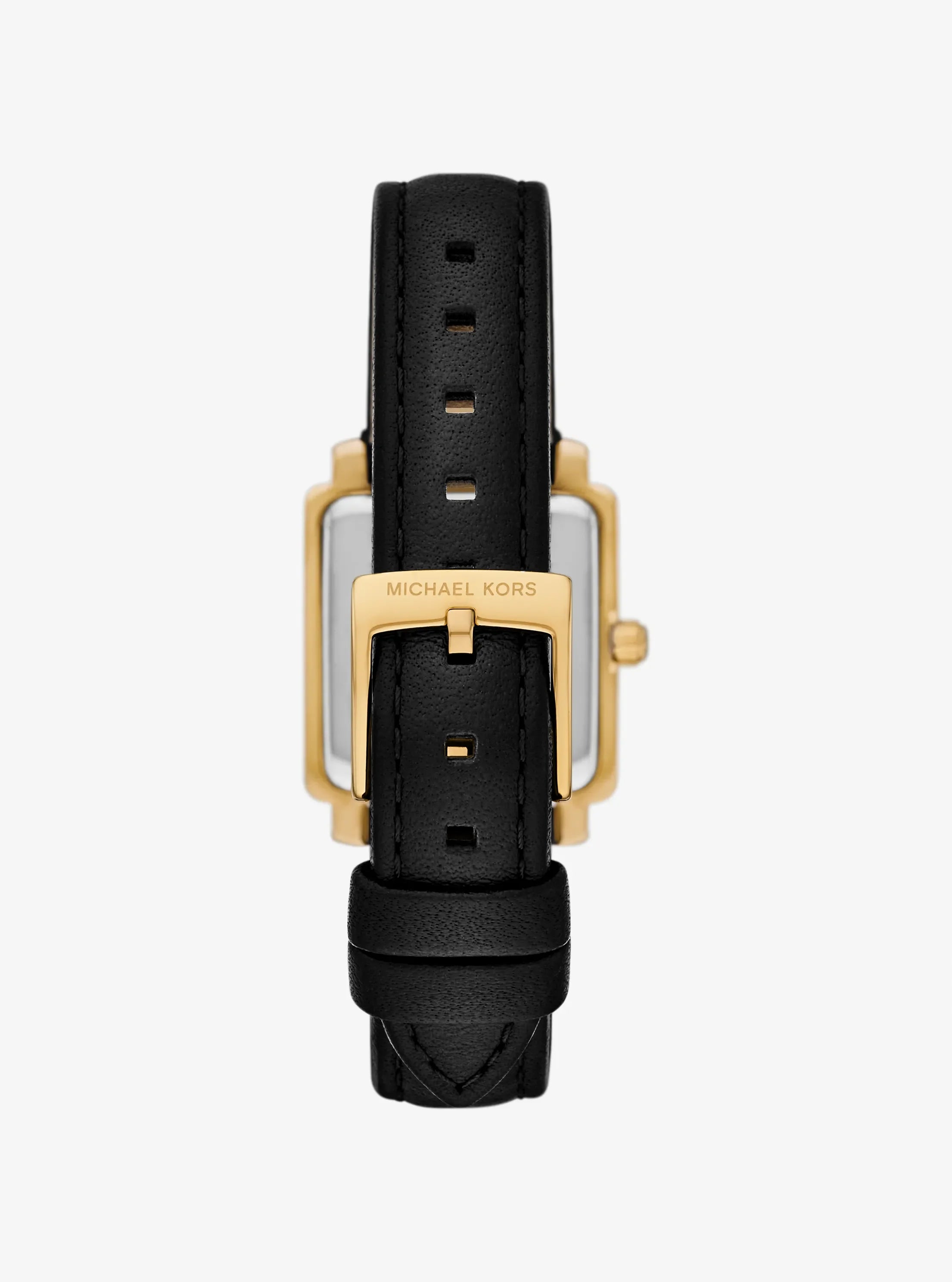 Michael Kors Mini Gwynn Gold-Tone and Leather Watch