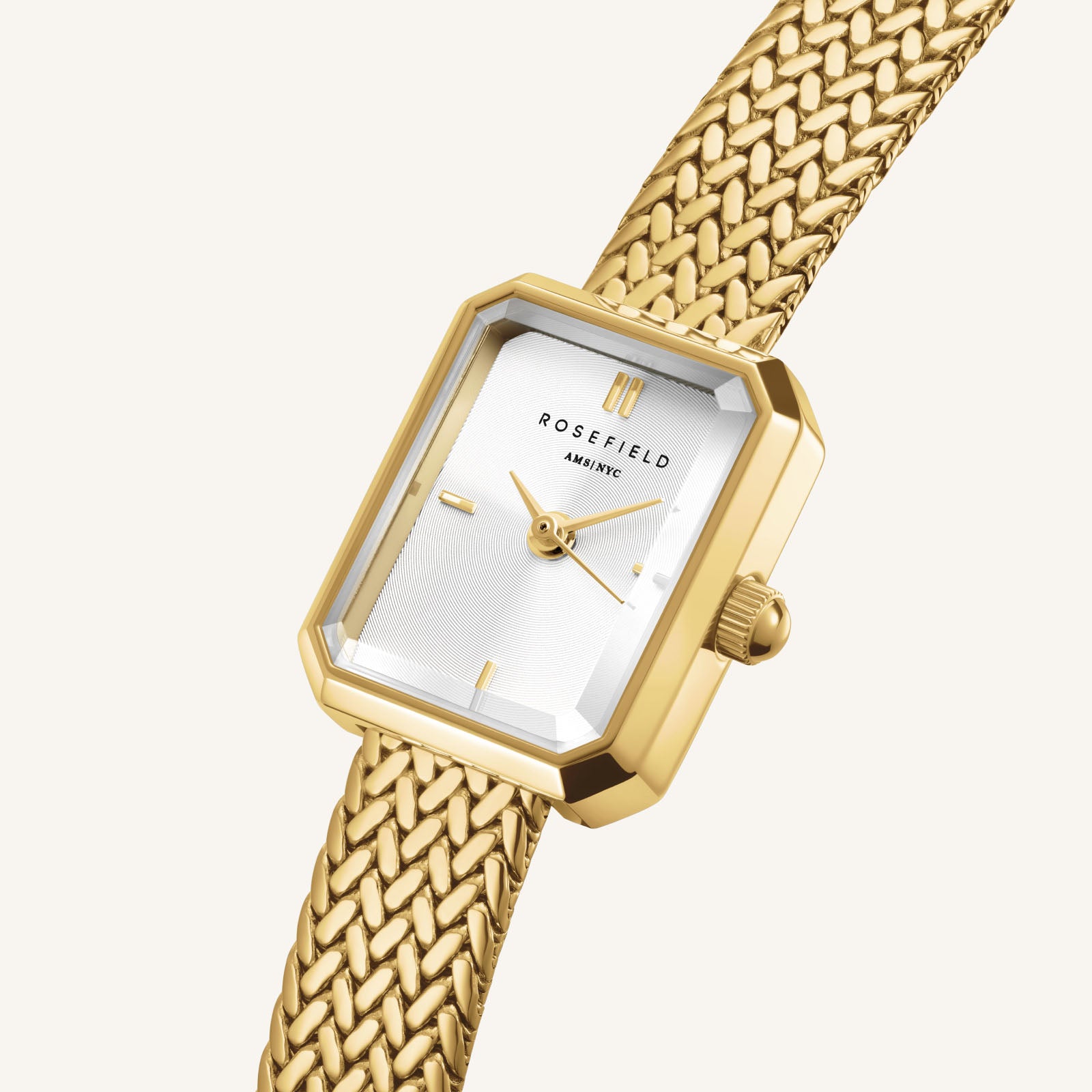 Rosefield Mini Octagon Gold Watch