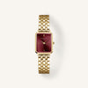 Rosefield Octagon XS Burgundy Watch