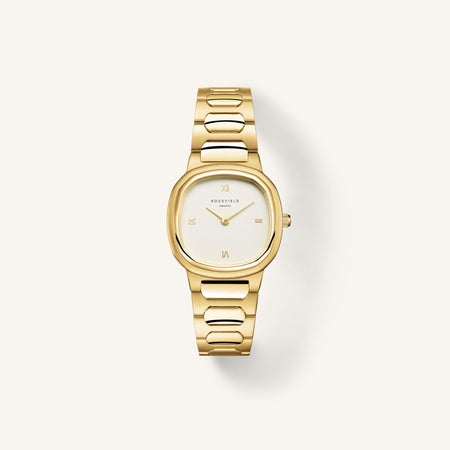 Rosefield Gaia Creme Gold Watch