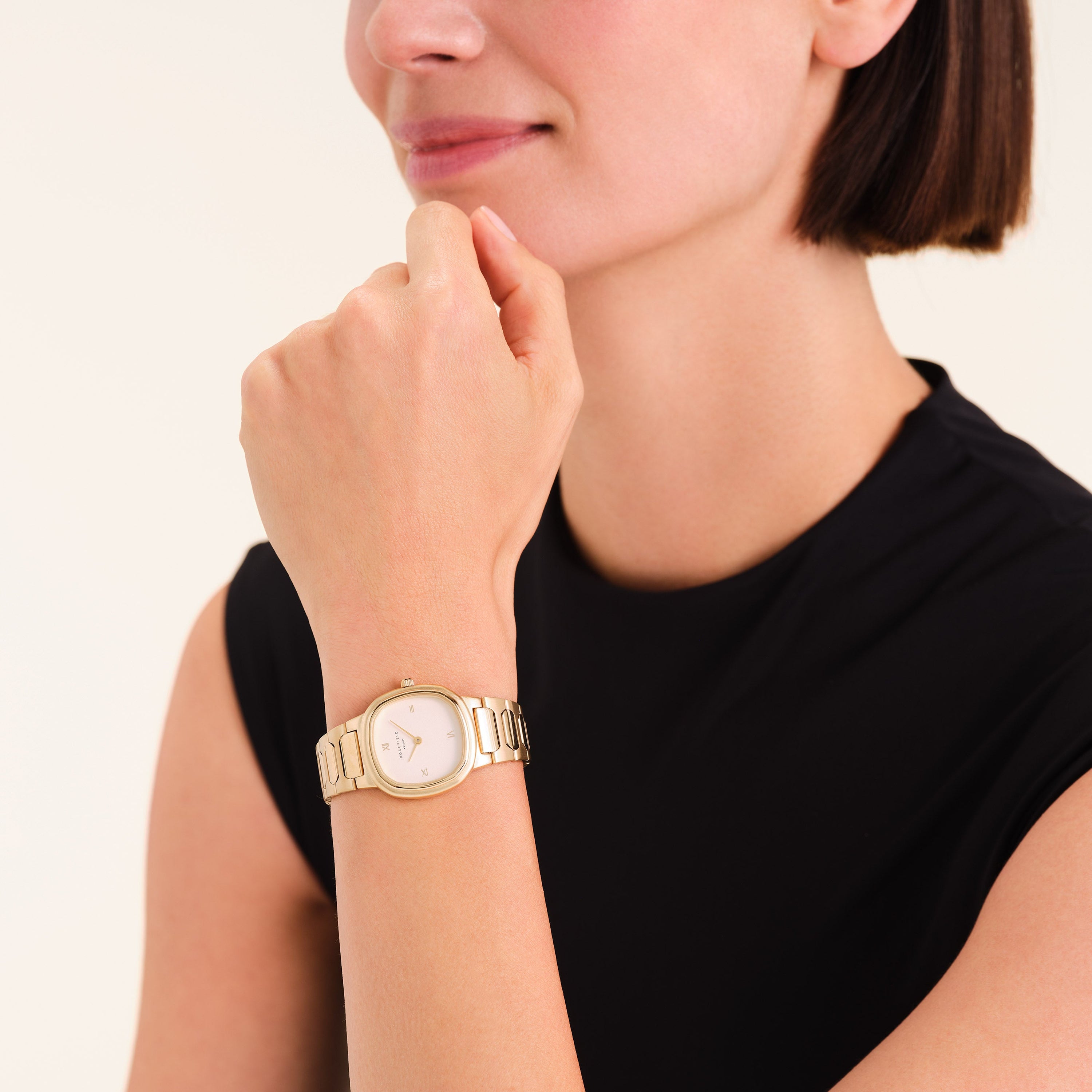 ساعة روزفيلد Gaia Creme Gold