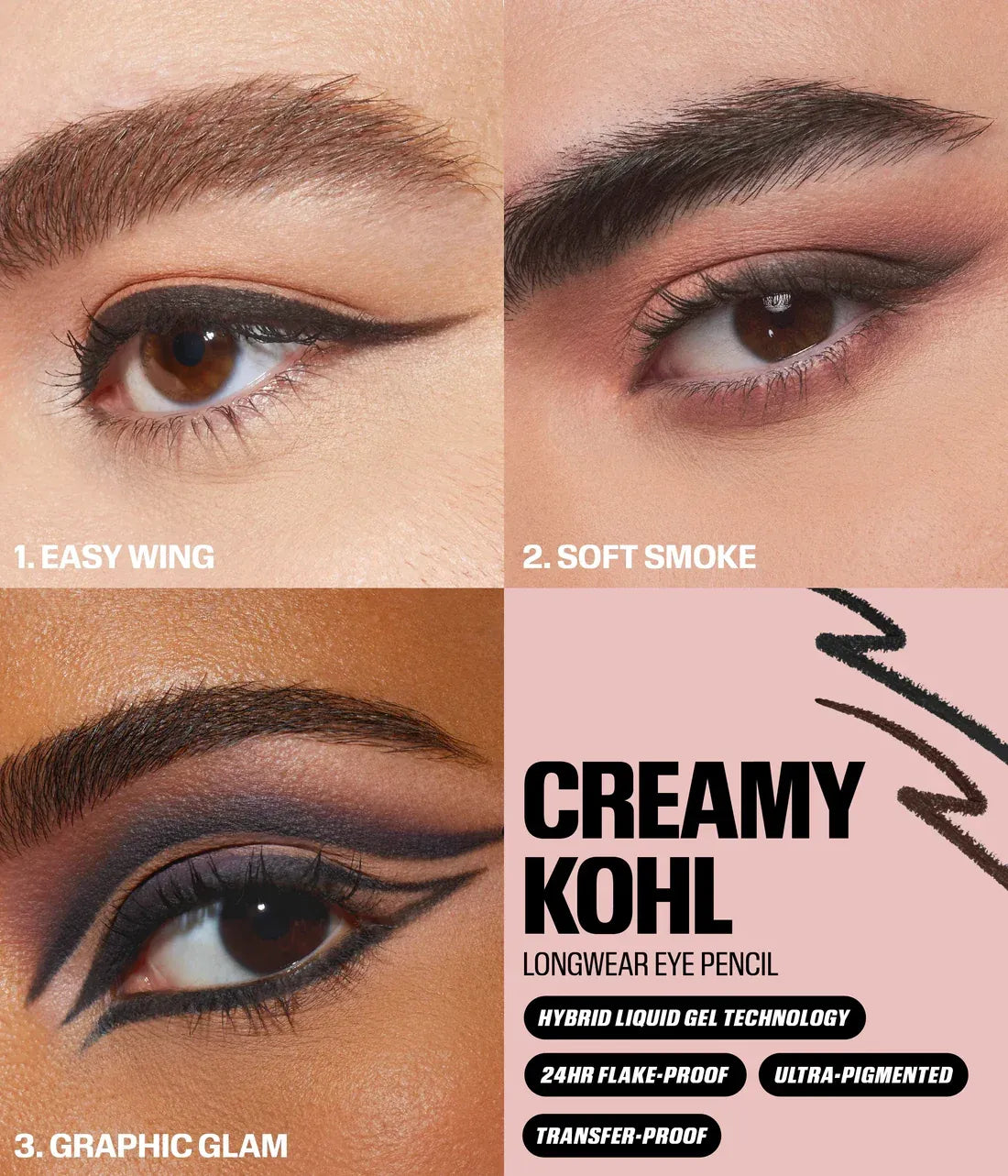 قلم آيلاينر Huda Beauty Creamy Kohl Longwear Eye Pencil