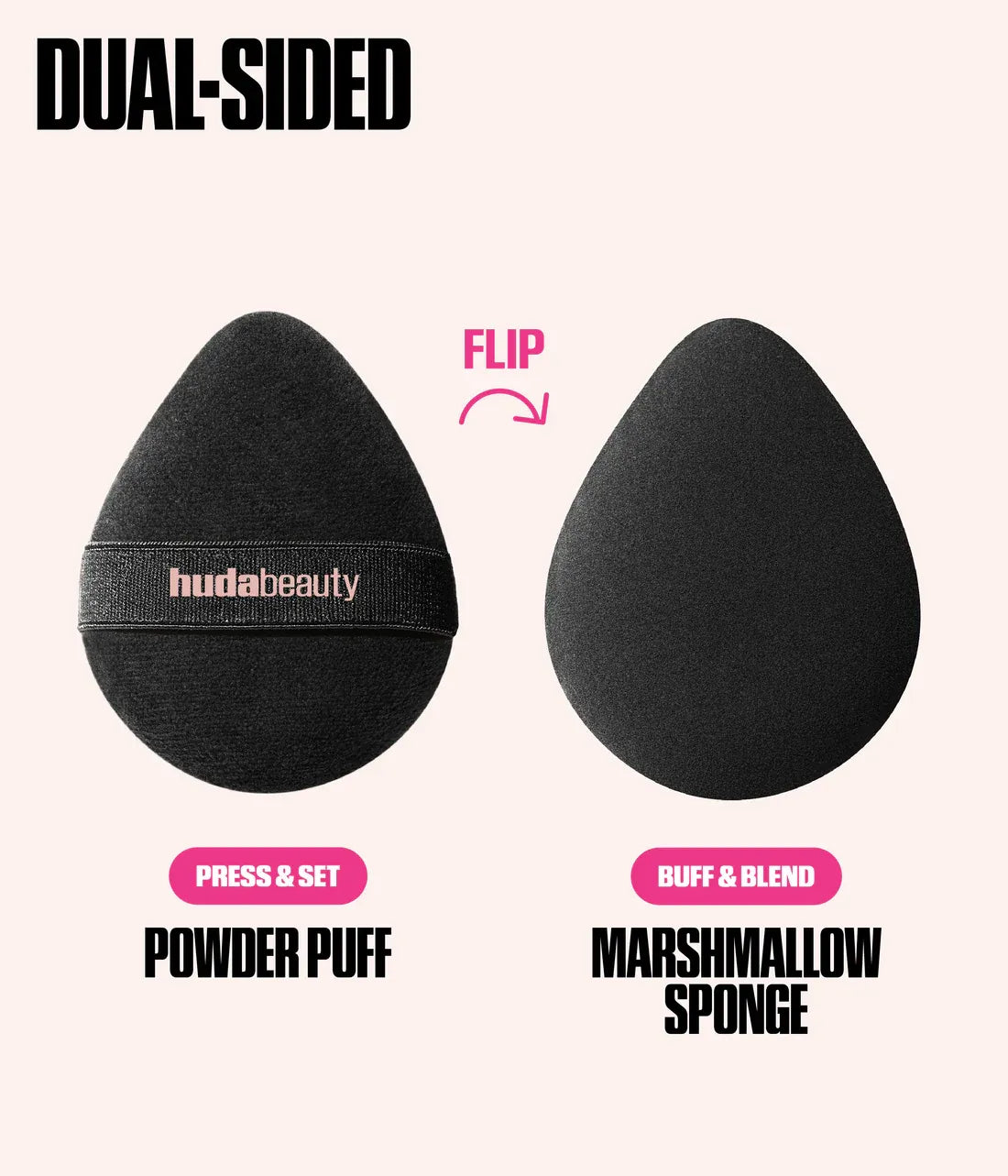فرشاة مكياج Huda Beauty Easy Bake Marshmallow Puff & Sponge