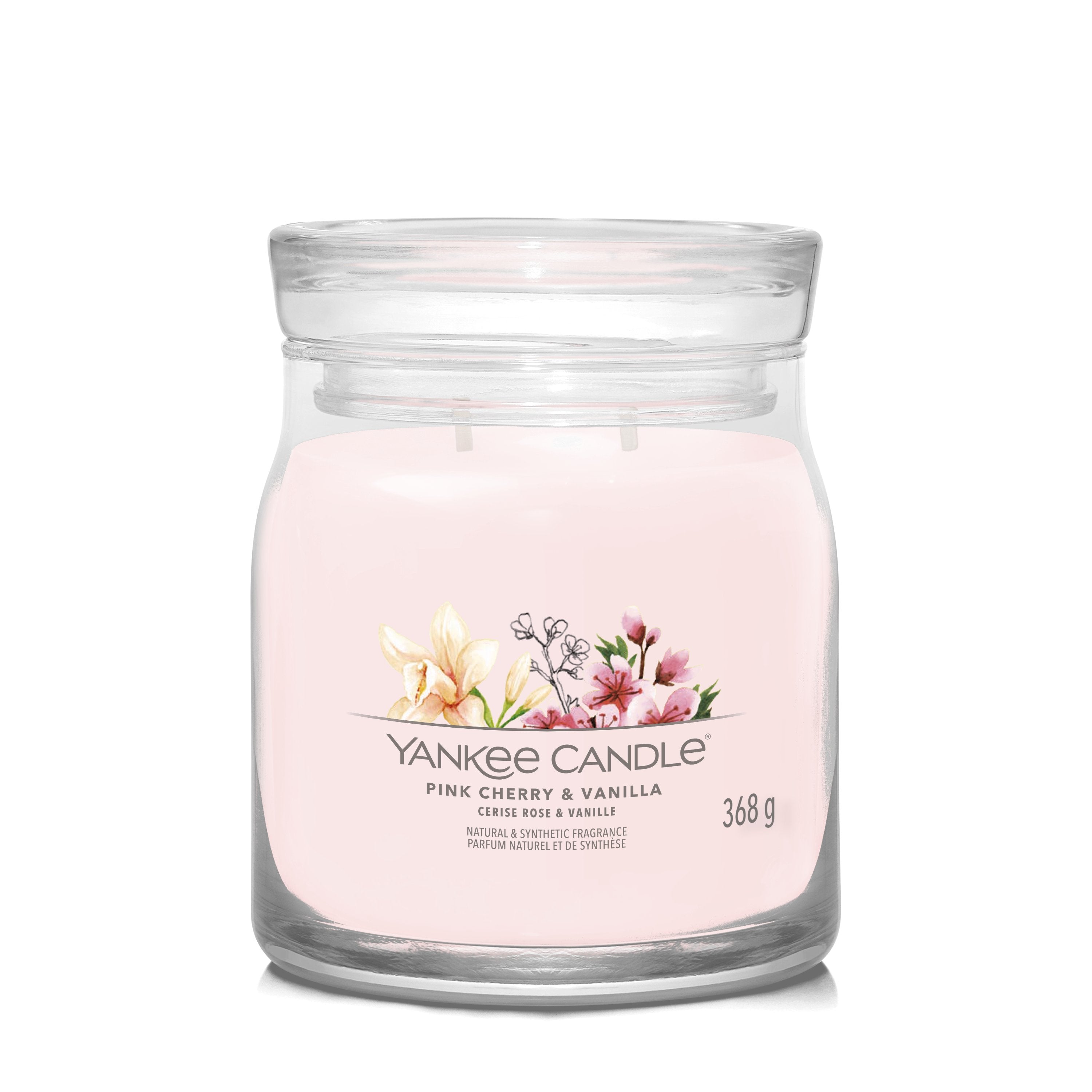 Yankee Candle Pink Cherry and Vanilla Signature Medium Scented Candle
