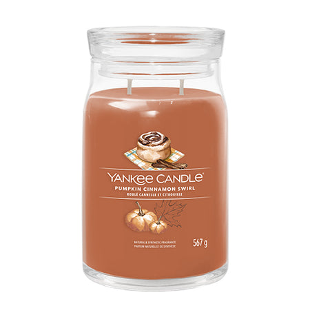 Yankee Candle Pumpkin Cinnamon Swirl Signature Large Scented Candle