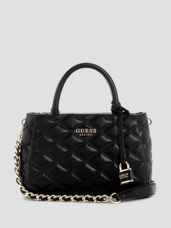 Guess Tamsin Quilted Society Satchel Bag