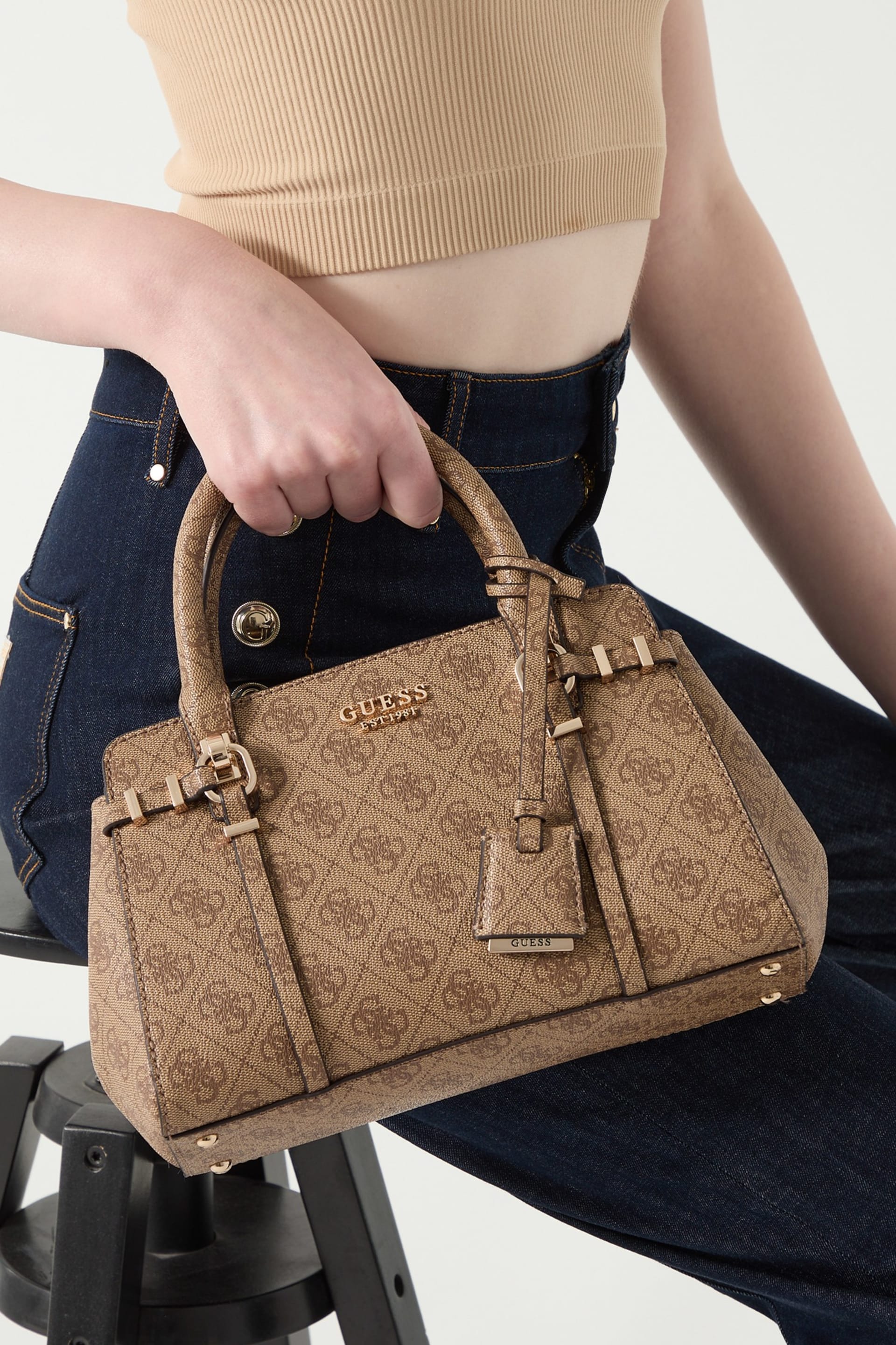 Guess Leona Logo Handbag Bag