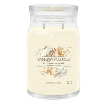 Yankee Candle Soft Wool and Amber Signature Large Scented Candle