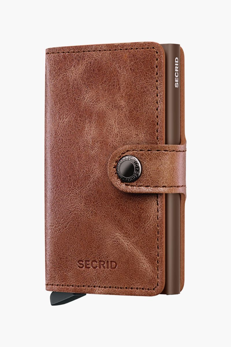 محفظة سكرد Miniwallet Vintage Cognac Brown