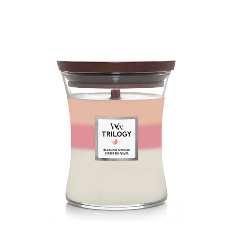 Woodwick Blooming Orchard Trilogy Medium Scented Candle