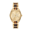 ساعة مايكل كورس Janelle Gold Dial Two Tone Steel