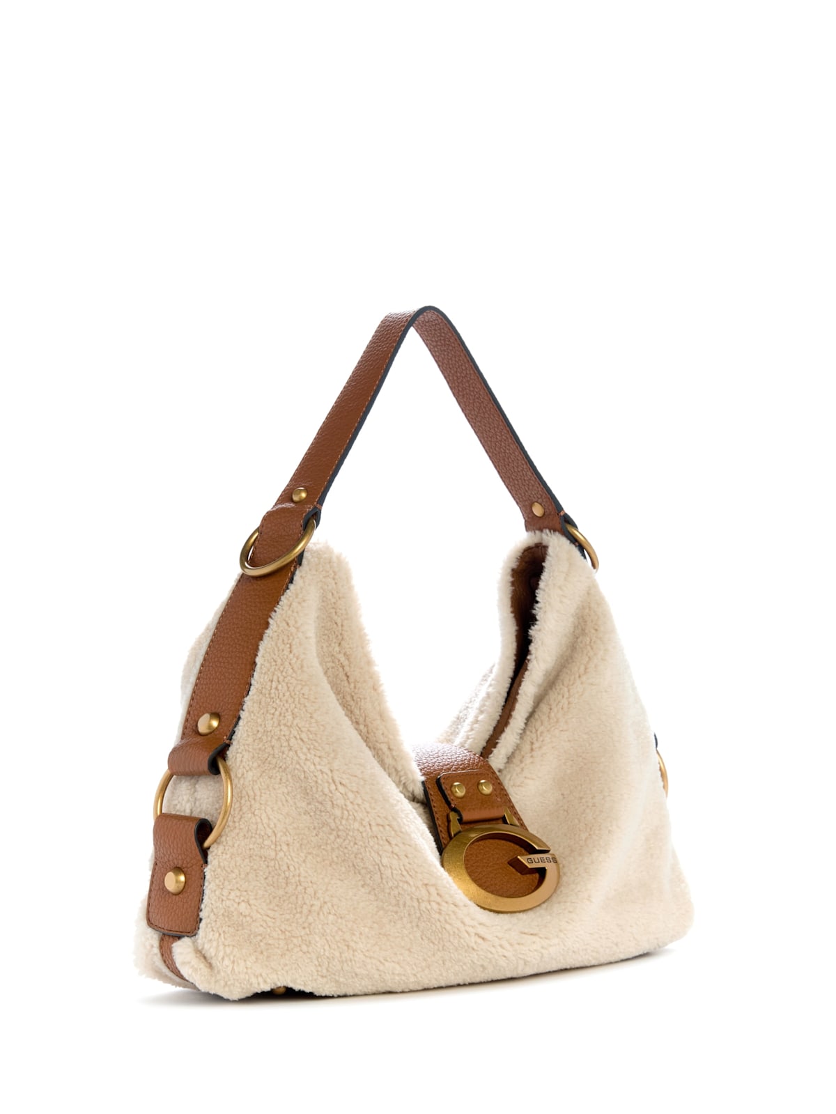 Guess Camden Shearling Shoulder Bag