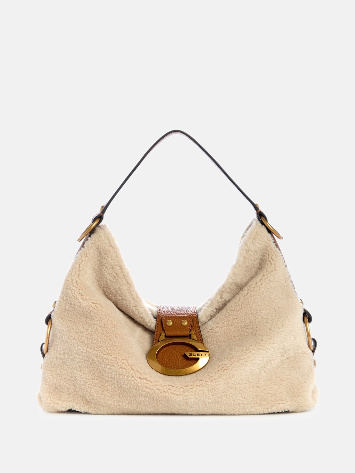 Guess Camden Shearling Shoulder Bag