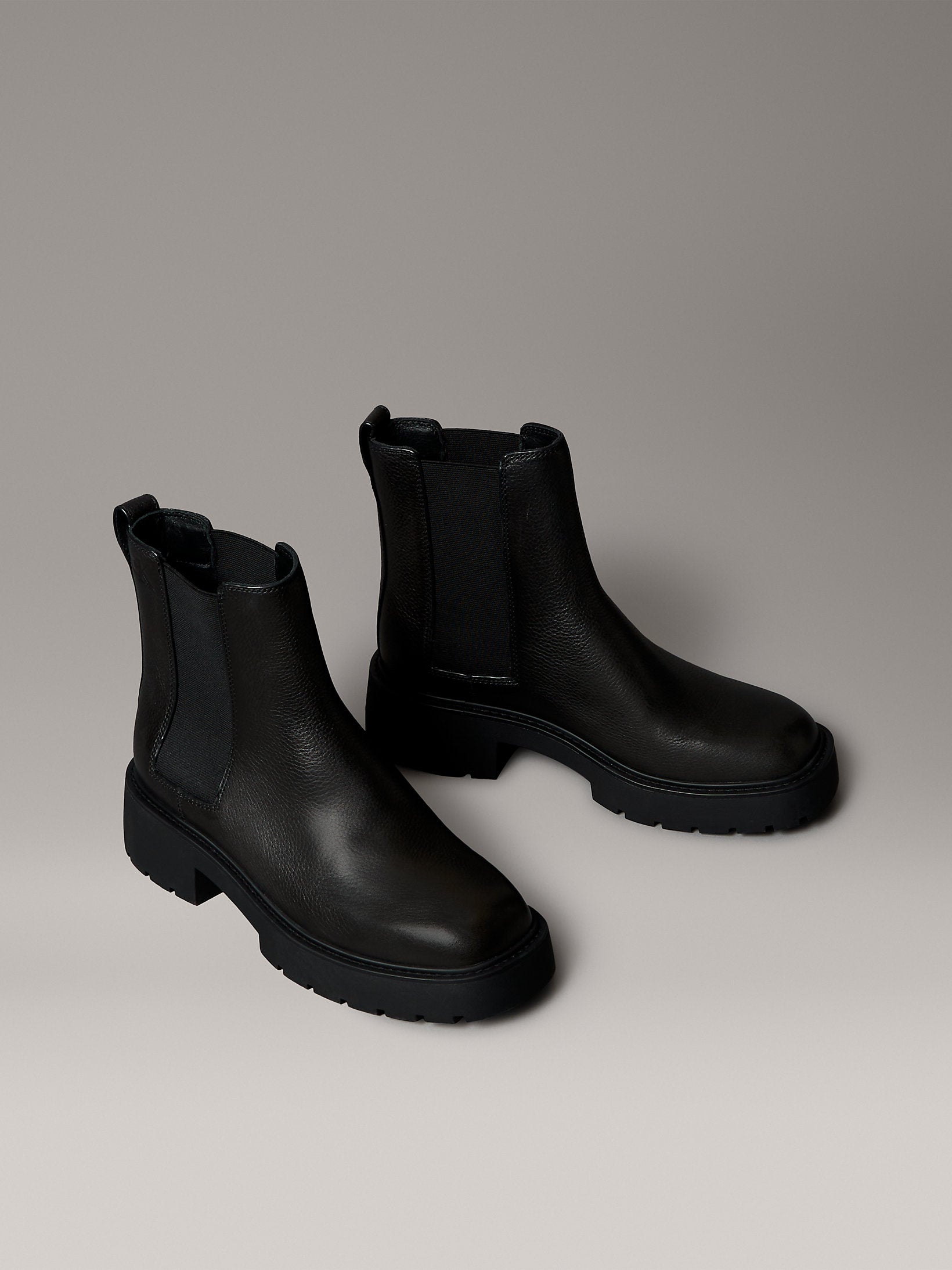 Calvin Klein Chunky Chelsea Boot Lth Shoe