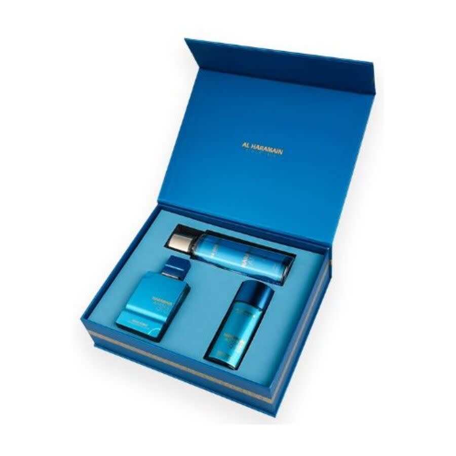 طقم عطور الحرمين Amber Oud EDP ‏75+ 30ml + 250ml مل