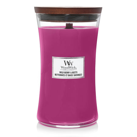 Woodwick Wild Berry and Beets Large Hourglass Scented Candle