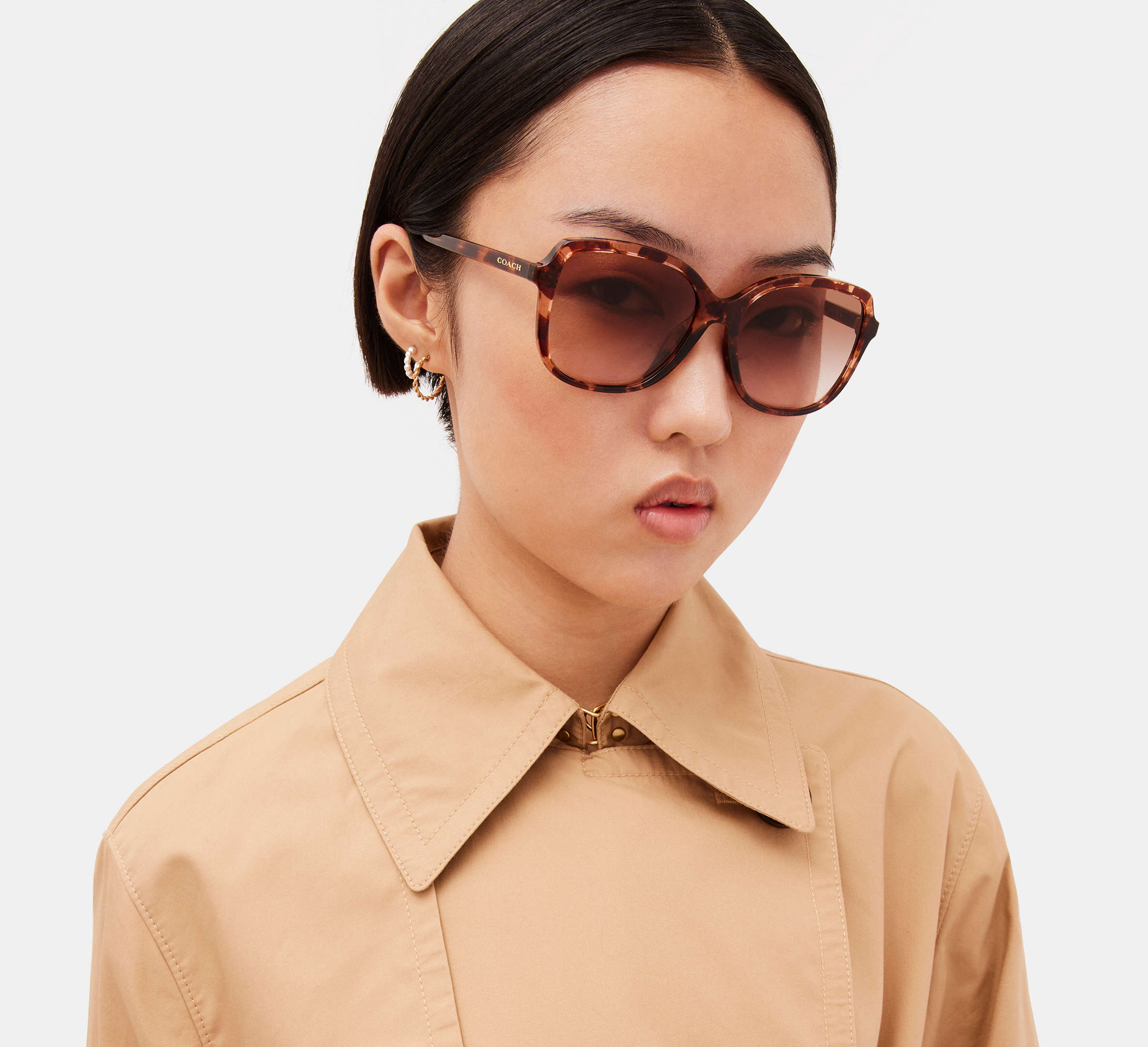 Coach Geometric Square Sunglasses