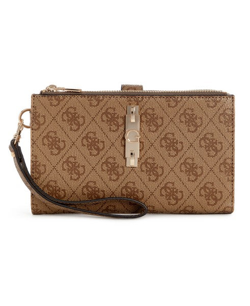 Guess Yvonne Logo Dbl Zip Org Wallet