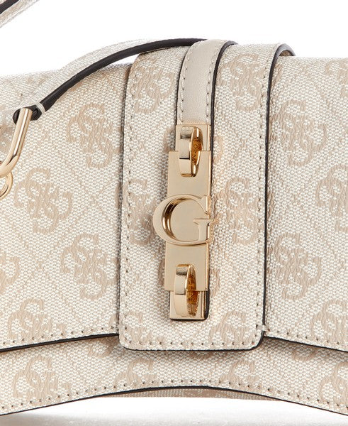 Guess Yvonne Logo Mini Top Handl Flp Bag