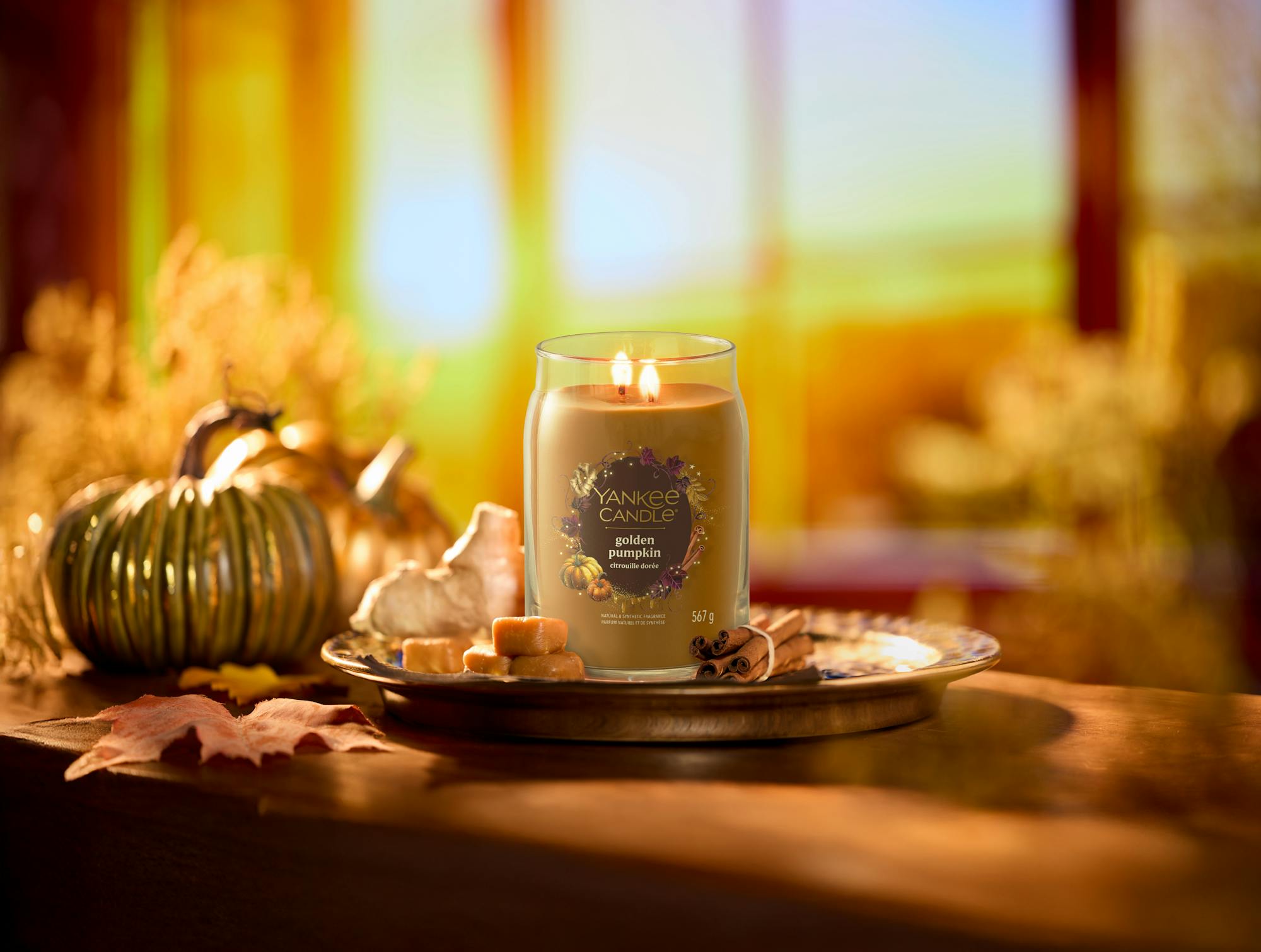 Yankee Candle Golden Pumpkin Signature Large Scented Candle