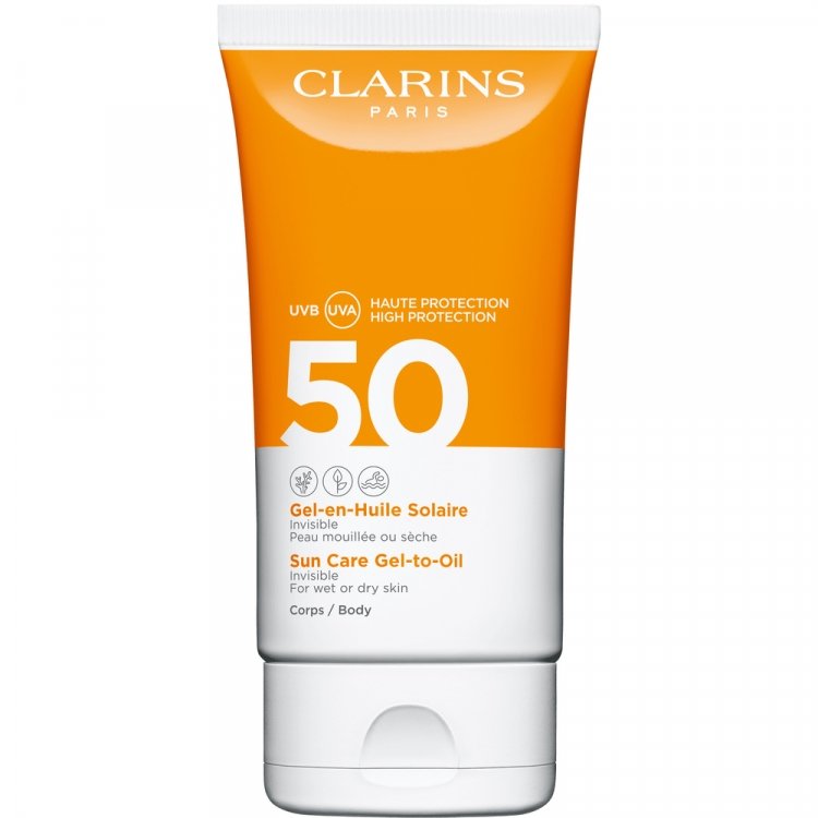 Clarins Invisible Sun Care Gel‑to‑Oil SPF50 150ml
