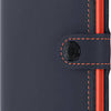 Secrid Miniwallet Matte Night Blue and Orange Wallet
