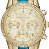 ساعة مايكل كورس Ritz Gold Dial Two Tone