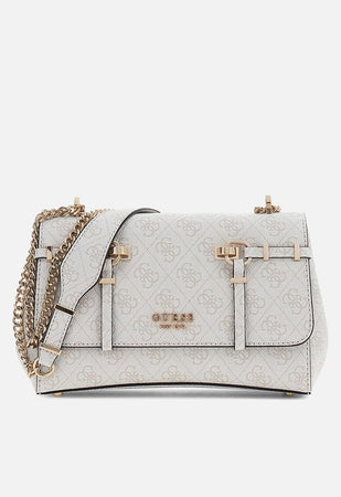 Guess Leona Logo Convrtbl Crossbody Flap Bag