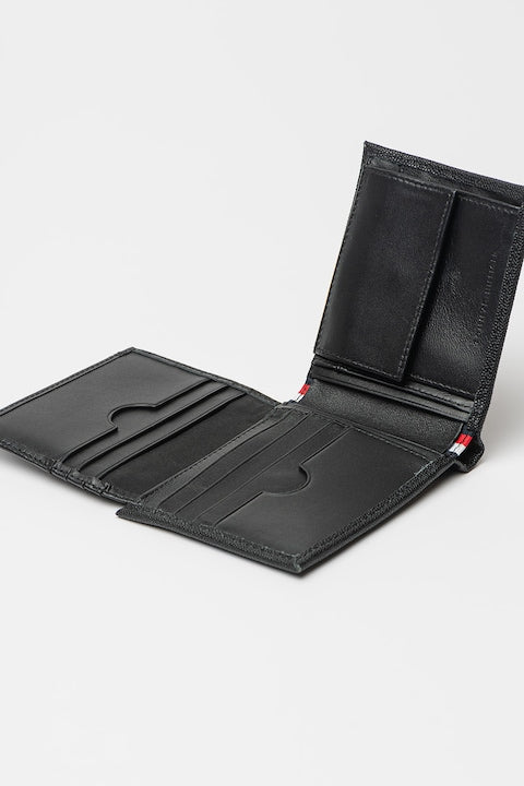 Tommy Hilfiger Enamel Flag Leather Bifold Wallet