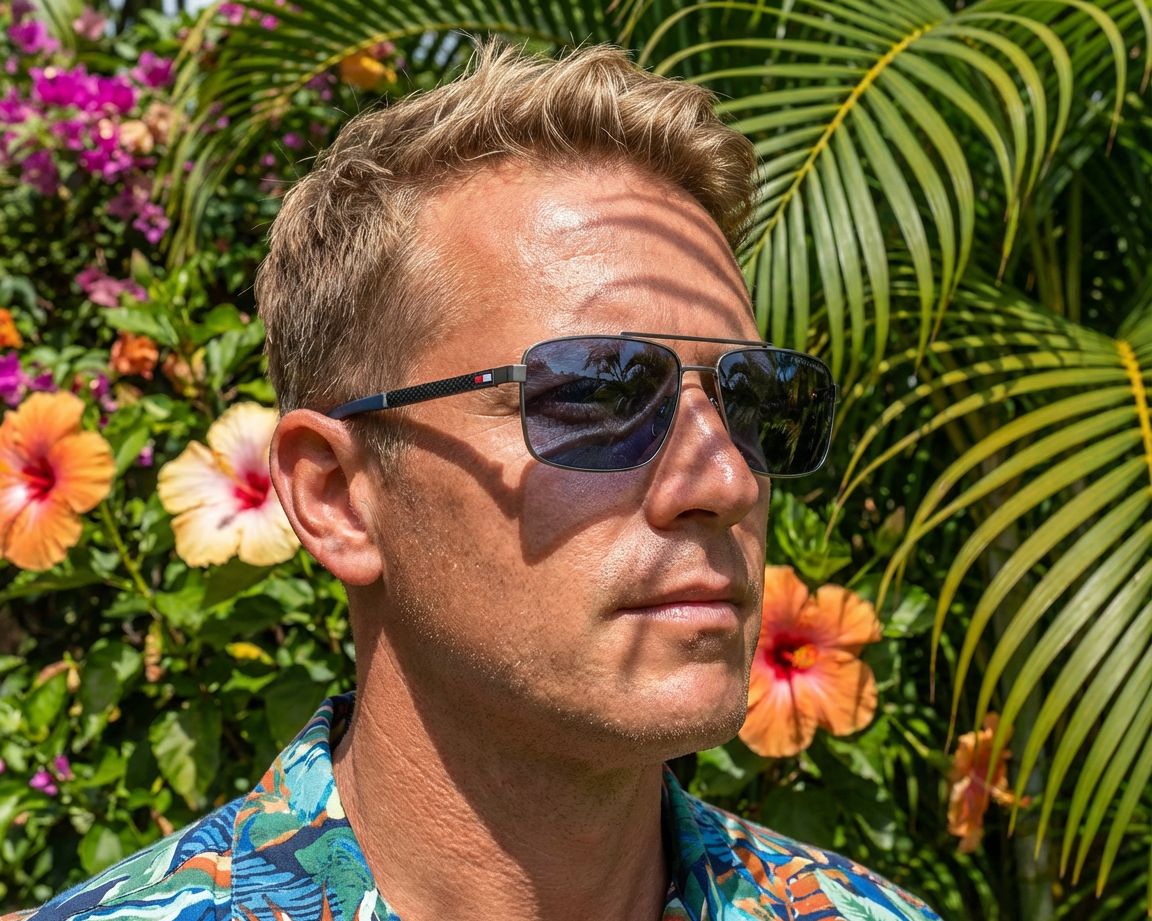 نظارات شمس تومي هيلفيجر Carbon Polarized