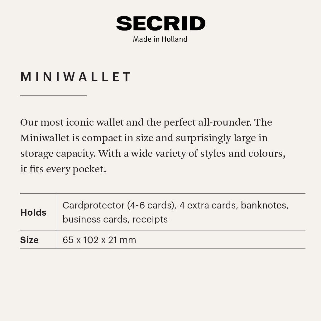 Secrid Miniwallet Vintage Black Wallet