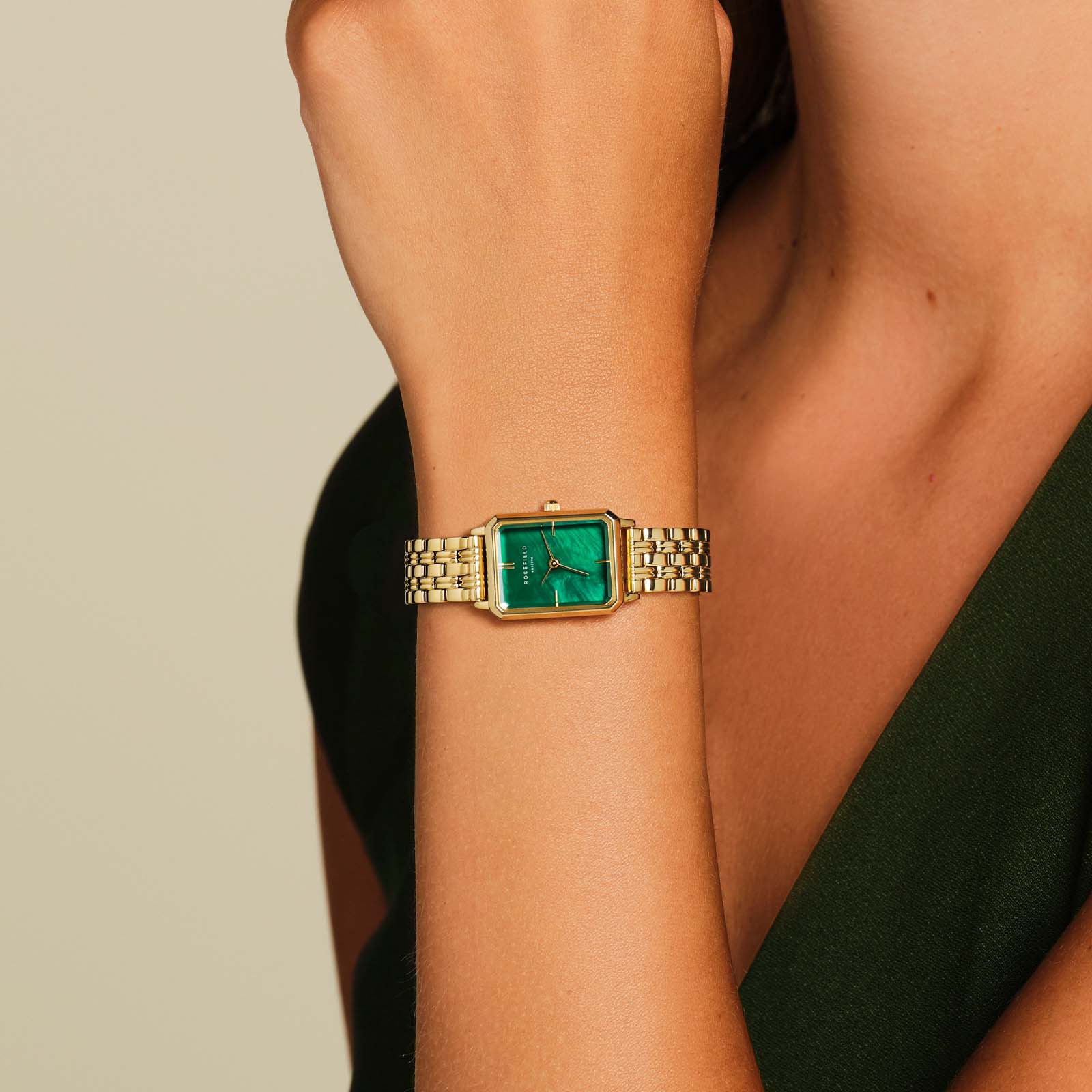Rosefield Octagon Xs Emerald Watch
