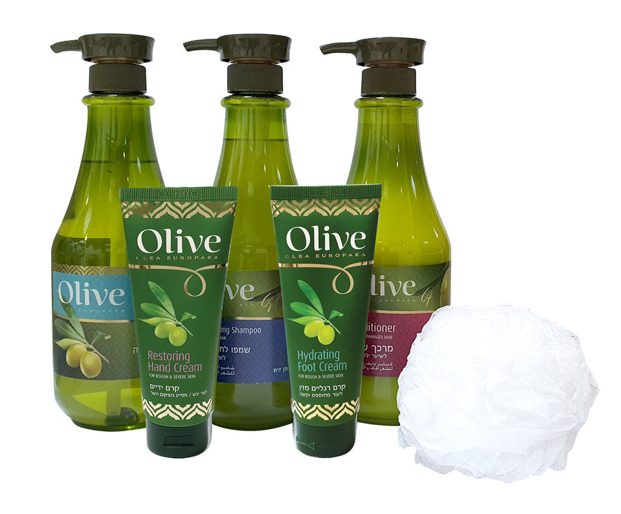 Olive Skincare and Hair Care Set
