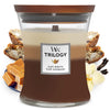 Woodwick Trilogy Cafe Sweets Hourglass Medium Scented Candle