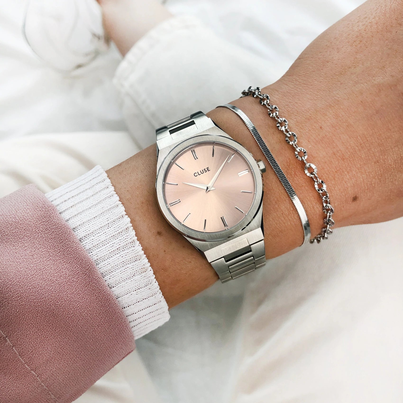 Cluse Vigoureux Silver Colour By Katharina Watch