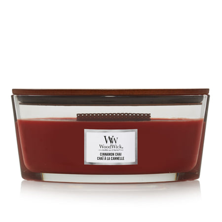 Woodwick Cinnamon Chai Ellipse Jar Scented Candle