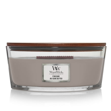Woodwick Fireside Ellipse Jar Scented Candle