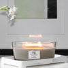 شمعة معطرة White Scent Fireside Ellipse Jar