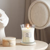 Woodwick Linen Hourglass Scented Candle