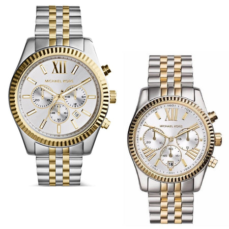 طقم ساعات أزواج مايكل كورس Lexington