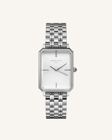Rosefield Octagon Silver Watch