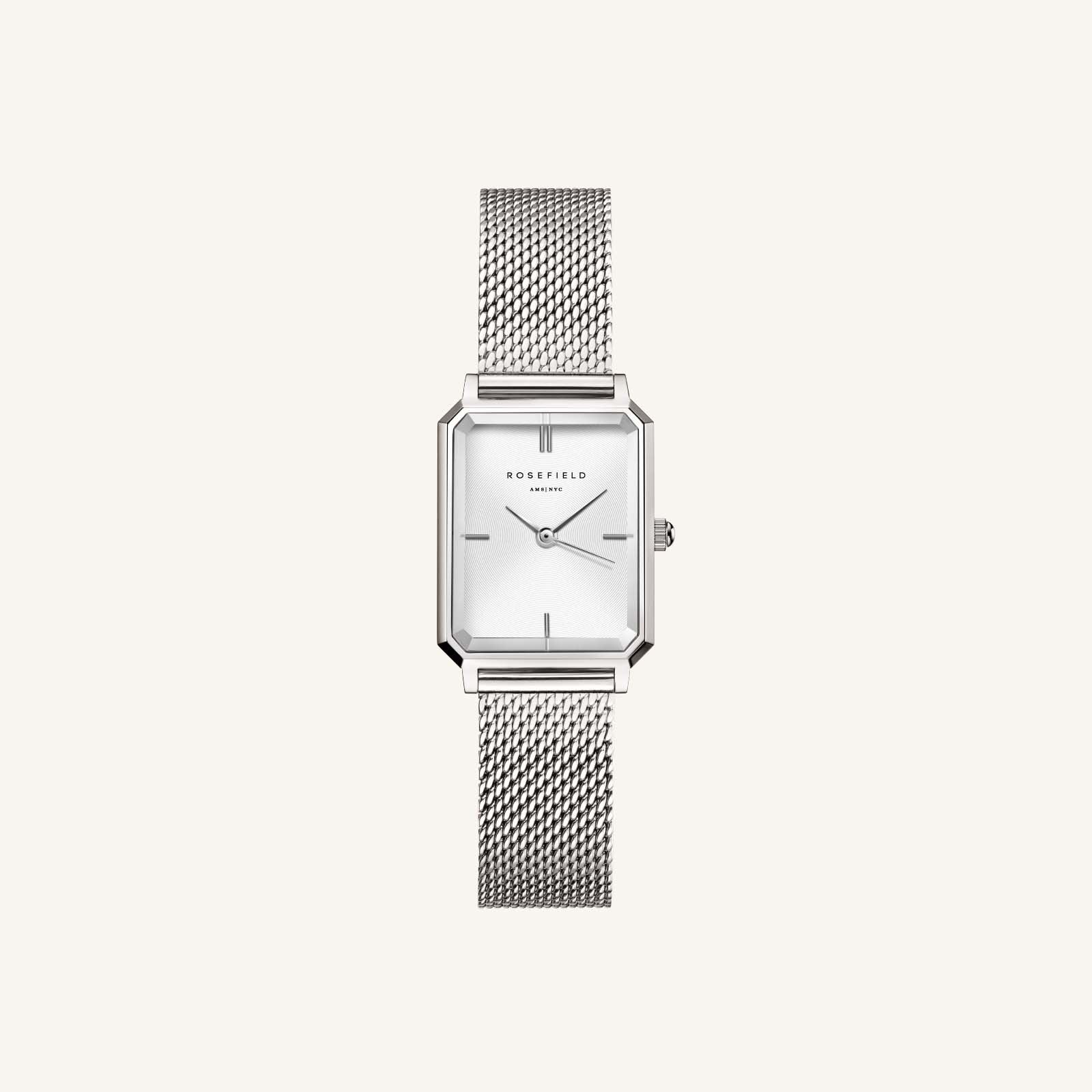 ساعة روزفيلد Octagon Xs Mesh Silver
