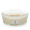 Woodwick White Teak Ellipse Jar Scented Candle